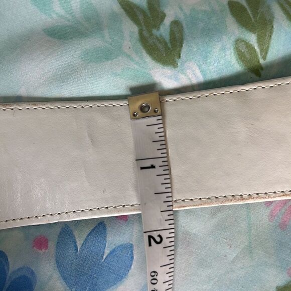 Vintage 80s Donna Karan BIG Leather Belt - Picture 11 of 14